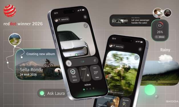 Škoda osvojila nagradu Red Dot za svoj koncept Vision App: Škodina vizija budućeg mobilnog korisničkog iskustva