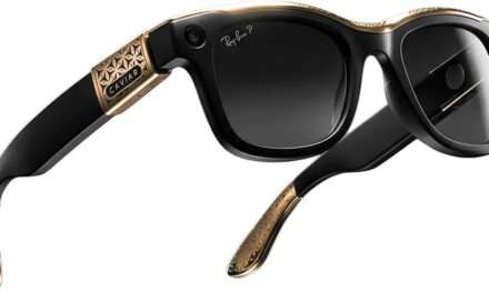 Caviar pozlatio pametne naočale Ray-Ban Wayfarer II: Krokodilska koža, 24-karatno zlato