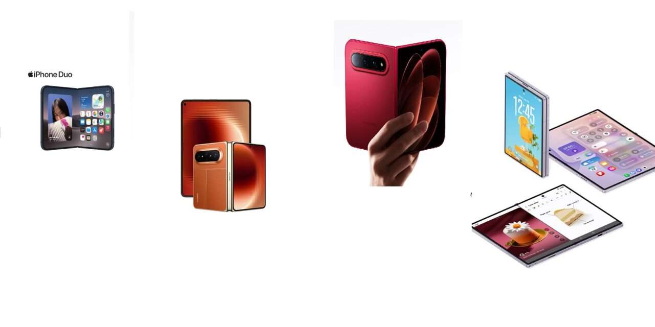 Brza usporedba specifikacija 4 sklopiva telefona: iPhone Duo, Xiaomi 18 Fold, Galaxy Z Fold8 i Huawei Pura X Max